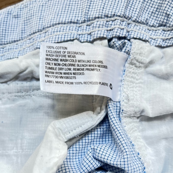 CHEROKEE SHORTS BOYS PLAID LIGHT BLUE AND WHITE - Picture 12 of 15